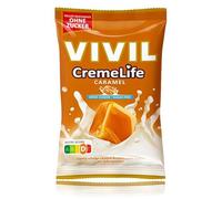 VIVIL Crema Life Caramel, 1 bolsa, caramelos de crema con sabor a caramelo, sin azúcar y sin gluten, 1 x 90 g