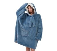 Viviland Sudadera con capucha de gran tamaño, súper suave, cálida, cómoda, gigante con bolsillo frontal grande, regalos para mujeres, hombres, adolescentes, tiburón