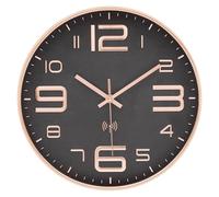 VIVILINEN 30cm Reloj de Pared de Control Inalámbrico Silencioso Reloj Redondo Sin Tick para Sala de Estar Dormitorio Decoración del Hogar