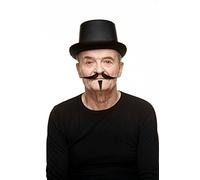 Viving Costumes Costumes-205053 Bigote, Liso, Color Multicolor, Talla única 205053