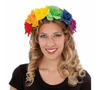 Viving Costumes Diadema Flores Rainbow One Size