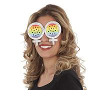 Viving Costumes Gafas Redondas Rainbow One Size