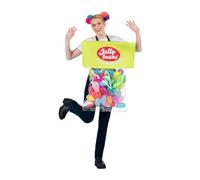 viving Disfraz Bolsa De Gominolas Bolsa Con Correas, Globos E Inflador Talla One Size Adult