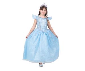 VIVING Disfraz Princesa Zapato De Cristal 10-12 Y (Vestido, guantes y enaguas)