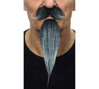 VIVING VIVING-202857 Barba postiza, ajedrez, Multicolor, Talla única Costumes_202857