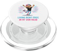 Vivir Alquiler Gratis En Propia Cabeza Trans Pride Month LGBTQ PopSockets PopGrip para MagSafe