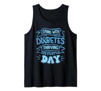 Vivir con Diabetes, Prosperar Cada día Camiseta sin Mangas