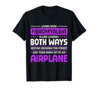 Vivir con la Conciencia de la fibromialgia Fibro Warrior Camiseta