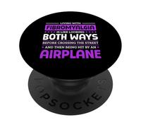 Vivir con la Conciencia de la fibromialgia Fibro Warrior PopSockets PopGrip Adhesivo