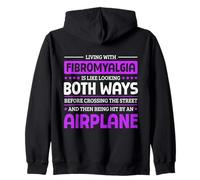 Vivir con la Conciencia de la fibromialgia Fibro Warrior Sudadera con Capucha