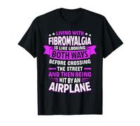 Vivir con la Conciencia de la fibromialgia Sobreviviente de la Fibro Camiseta