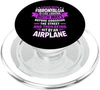 Vivir con la Conciencia de la fibromialgia Sobreviviente de la Fibro PopSockets PopGrip para MagSafe