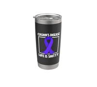 Vivir con la enfermedad de Crohn Vaso térmico de acero inoxidable de doble pared