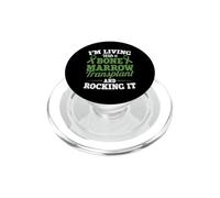 Vivir con un trasplante de médula ósea y mecerlo sobreviviente PopSockets PopGrip para MagSafe