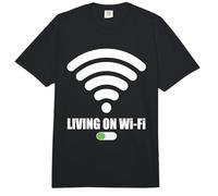 Vivir De Wi-Fi WLAN WLAN Decir Señal De Internet WiFi Decir Comfort Colors Adult Heavyweight T-Shirt