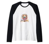 Vivir en Mundos ficticios Libro Gamer Fantasy. Camiseta Manga Raglan