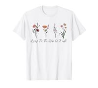 Vivir fe cristiana esperanza de todo retro religioso Camiseta