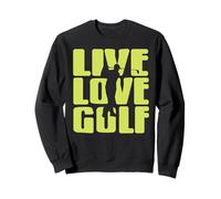 Vivir Jugar Amar el Golf Divertido Sudadera