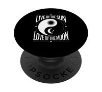 Vivir Junto al Sol Amor por la Luna PopSockets PopGrip Adhesivo