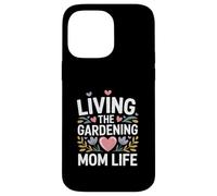 Vivir La Jardinería Mamá Vida Flores Corazones Carcasa para iPhone 14 Pro MAX