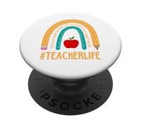 Vivir la vida amorosa como maestro, enseñando tutor TeachingLife PopSockets PopGrip Adhesivo