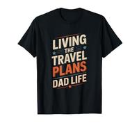 Vivir Los Planes de Viaje Papá Vida Aventura Viajes Camiseta
