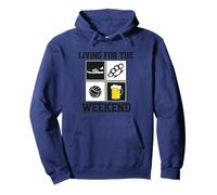 Vivir para el Fin de Semana Sudadera con Capucha
