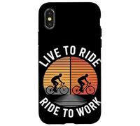 Vivir para montar Paseo al trabajo Viaje en bicicleta Carcasa para iPhone X/XS