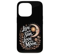 Vivir por el Sol Amor por la Luna Místico Celestial Boho Carcasa para iPhone 13 Pro