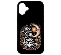 Vivir por el Sol Amor por la Luna Místico Celestial Boho Carcasa para iPhone 16 Plus