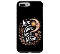 Vivir por el Sol Amor por la Luna Místico Celestial Boho Carcasa para iPhone 7 Plus/8 Plus