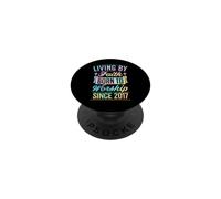 Vivir por fe Nacida para adorar Desde el año Cristiano 2017 PopSockets PopGrip Adhesivo