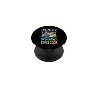 Vivir por la fe Nacida para la adoración Desde el año Cristiano 2008 PopSockets PopGrip Adhesivo