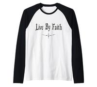 Vivir por la fe Romanos 1 16 Camiseta Manga Raglan