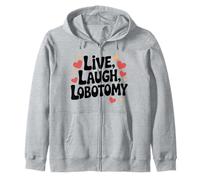 Vivir, Reír, Lobotomía Humor Seco Divertido Psiquiatra Sudadera con Capucha