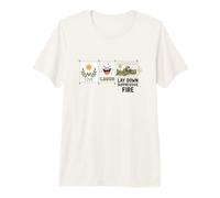 Vivir, reír, Poner Fuego supresor, Humor Militar Divertido Camiseta Premium