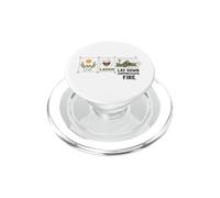 Vivir, reír, Poner Fuego supresor, Humor Militar Divertido PopSockets PopGrip para MagSafe