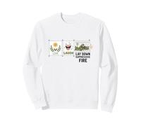 Vivir, reír, Poner Fuego supresor, Humor Militar Divertido Sudadera