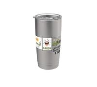 Vivir, reír, poner fuego supresor, humor militar divertido Vaso térmico de acero inoxidable de doble pared