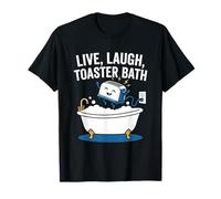 Vivir, reír, Tostadora Baño -Fun Diciendo Novedad Sarcástica Meme Camiseta