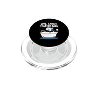 Vivir, reír, Tostadora Baño -Fun Diciendo Novedad Sarcástica Meme PopSockets PopGrip para MagSafe