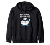 Vivir, reír, Tostadora Baño -Fun Diciendo Novedad Sarcástica Meme Sudadera con Capucha