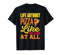 Vivir sin Pizza no es Vida Frase Humor Comida Camiseta