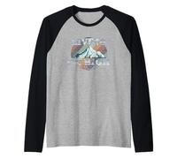 Vivir Vintage En Las Montañas Rocosas Altas Camiseta Manga Raglan