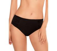 Vivisence 3002 Braguita De Bikini De Cintura Alta Sin Estampado para Mujeres - Hecha En La UE, Negro,44