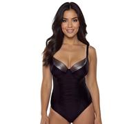 Vivisence Bañador De Una Pieza para Mujeres 3108, Negro-Oro,100F