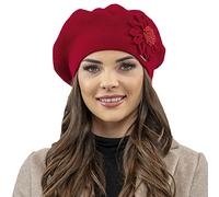 Vivisence Boina De Invierno para Mujeres 7048, Rojo,Talla Única