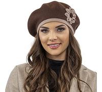 Vivisence Boina Elegante para Damas 7046, Marrón,Talla Única