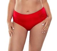 Vivisence Braguita De Bikini De Talle Alto Sin Estampado para Mujeres 3002, Rojo,40