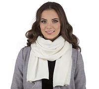 Vivisence Bufanda Para Mujeres Invierno Elegante De Corte Clásico Hecha De Material Cálido Y Suave Ideal Para Protegerse Del Frío Durante El Invierno Con Estilo Y Comodidad, Blanco,Talla Única